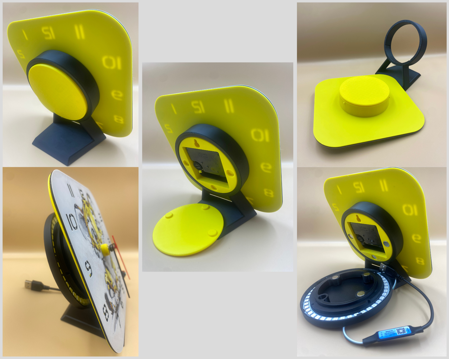 Ceas 3D cu Broasca – Decor luminos pentru camera copiilor