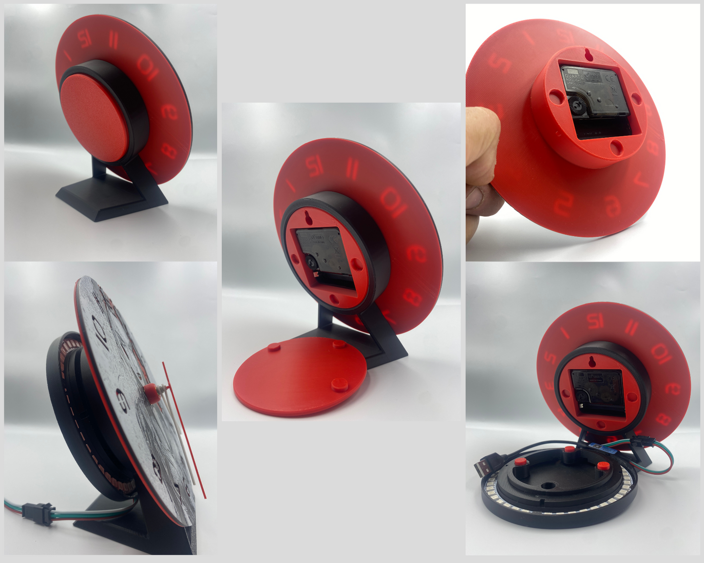 Ceas 3D cu Delfin – Decor luminos pentru camera copiilor