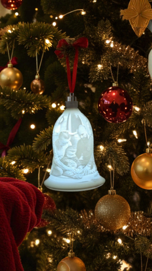 Glob Clopoțel 3D Personalizat cu Poză și Lumină LED