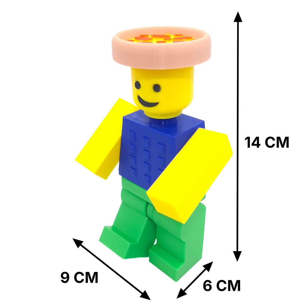 Jucărie Figurină Articulată Noobini Pizzanini - Roblox Steal a Brainrot | Obiect de Colecție