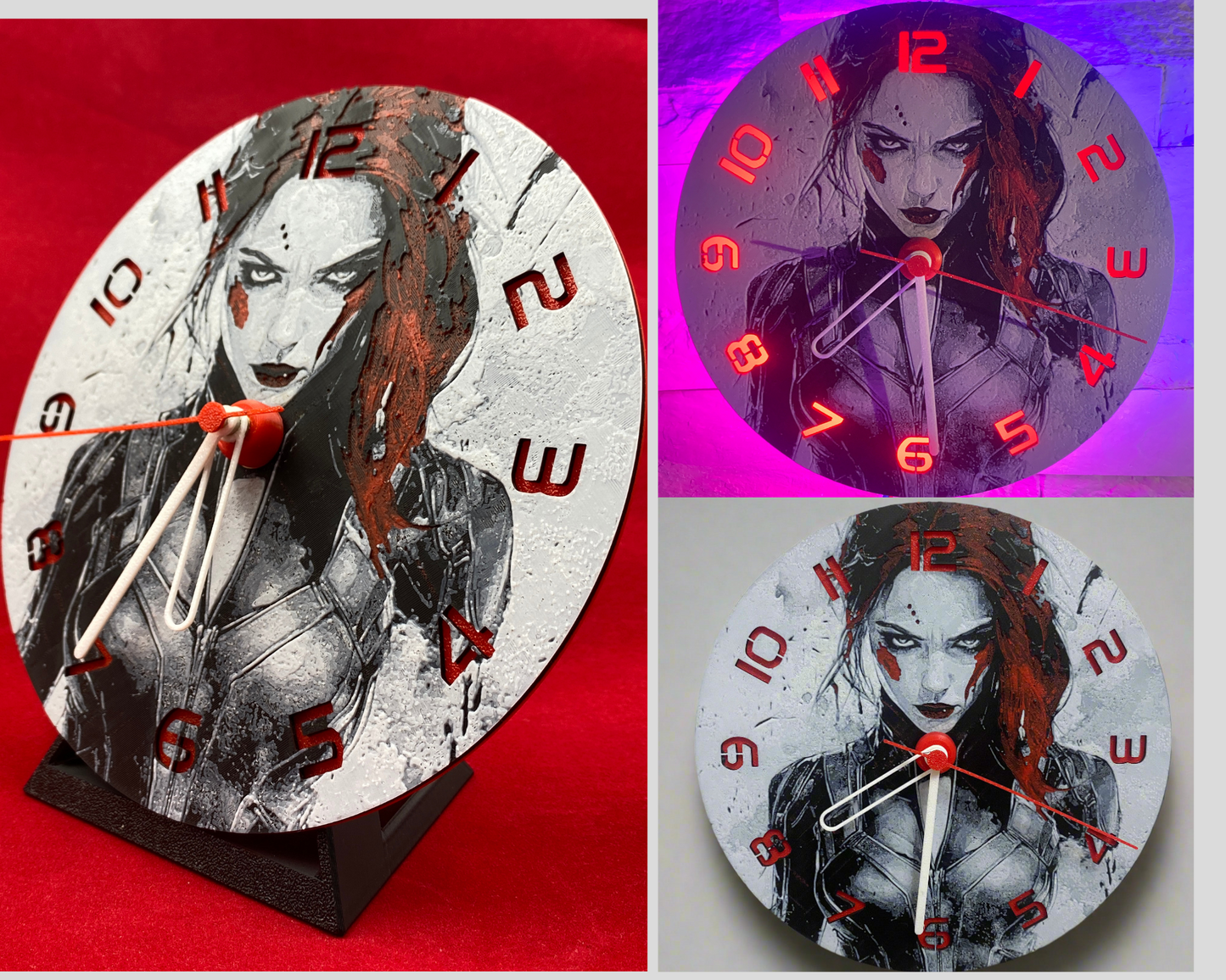 Ceas de perete/birou decorativ Model Supereroină
