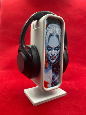Suport Căști 3D cu Iluminare LED și Plăci Interschimbabile – Design Modular Personalizabil
