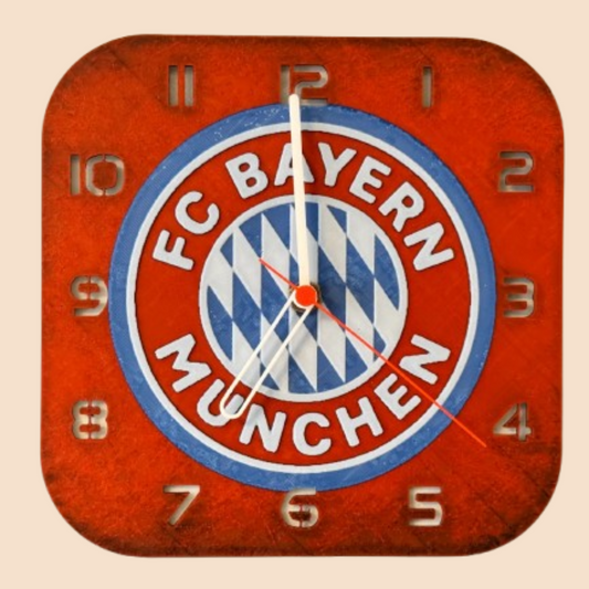 🕒 Ceas de perete/birou personalizat 3D cu echipa ta preferată – Alege clubul favorit!