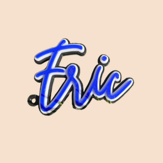 Breloc personalizat nume 3D