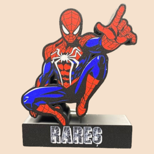 Lightbox Spiderman – Decor LED 3D Personalizat pentru Fani