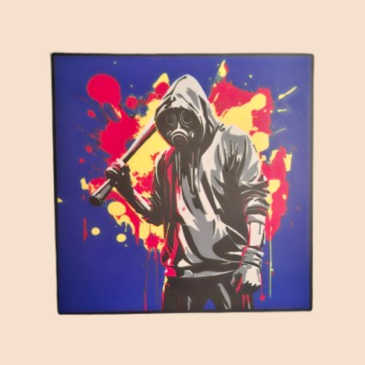 Lightbox LED Urban Warrior – Artă 3D cu impact vizual puternic