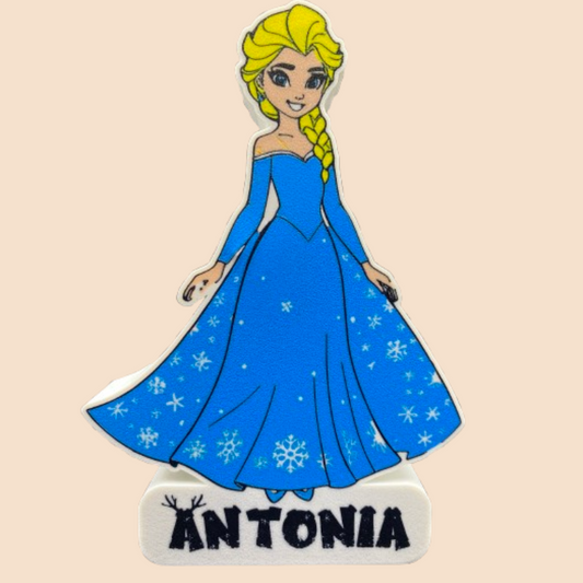 Lightbox 3D Elsa Personalizabil – Lumină magică pentru camera copilului