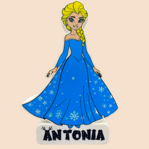 Lightbox 3D Elsa Personalizabil – Lumină magică pentru camera copilului
