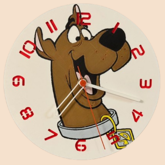 Ceas 3D cu Scooby-Doo – Decor luminos pentru camera copiilor