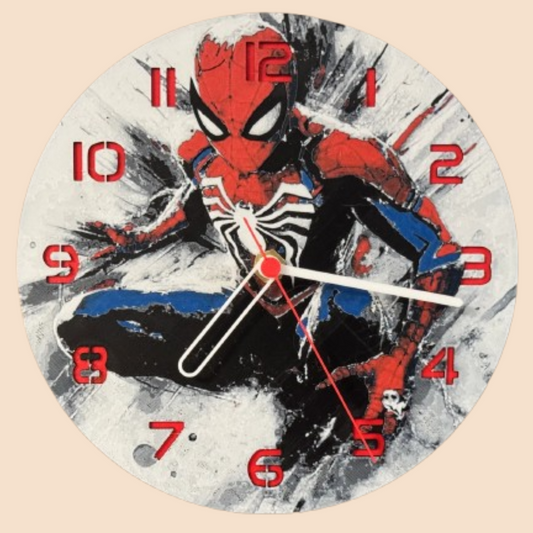 Ceas 3D cu Spiderman – Decor luminos pentru camera copiilor