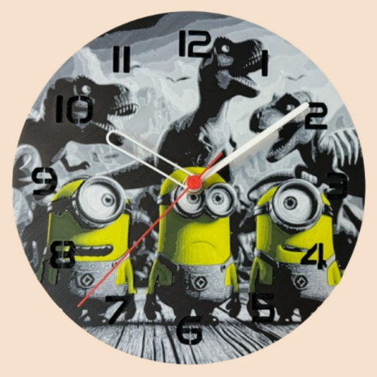 Ceas 3D cu Minions 2 – Decor luminos pentru camera copiilor
