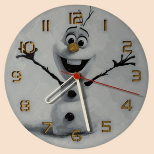 Ceas 3D cu Olaf– Decor luminos pentru camera copiilor