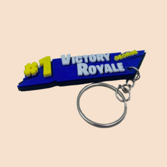 🏆 Breloc  Personalizat cu Nume Victory Royale Fortnite –