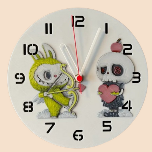 Ceas 3D cu Labubu II– Decor luminos pentru camera copiilor