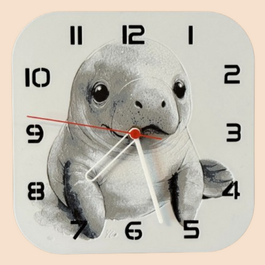 Ceas 3D cu Foca– Decor luminos pentru camera copiilor